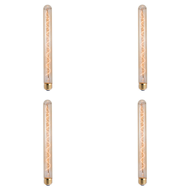 134008 - Nostalgic Sprial T9 Tubular Light Bulb - 40 Watt - 4 Pack