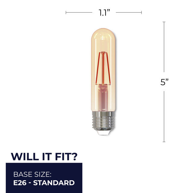 776908 - Filaments Dimmable T9 LED Light Bulb - 3 Watt - 2100K - 2 Pack