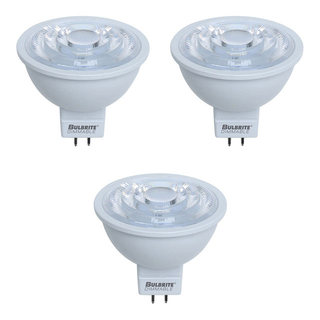 771212 - Dimmable Enclosed MR16 LED Light Bulb - 7 Watt - 3000K - 3 Pack