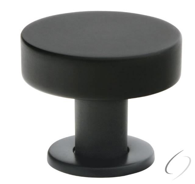 Cadet 1-1/4" Cabinet Knob Flat Black Finish