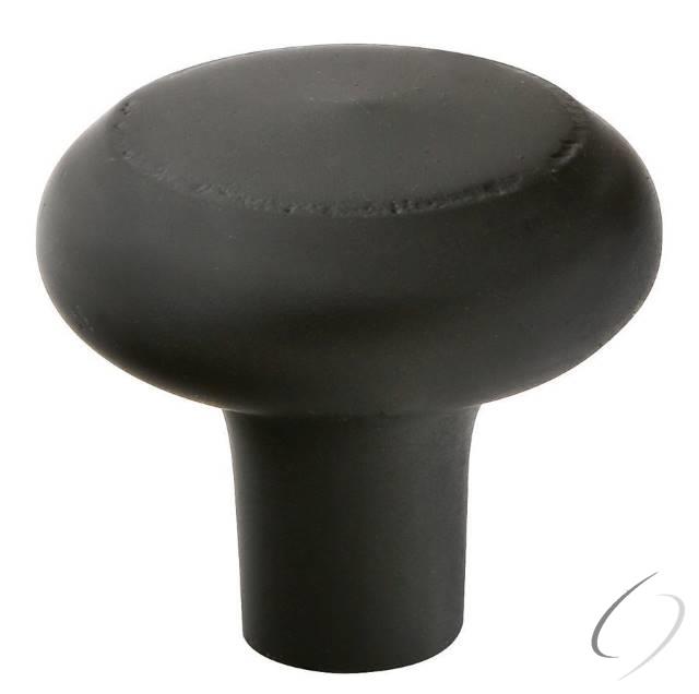 86339FB Bronze Barn 1-1/4" Cabinet Knob Flat Black Finish