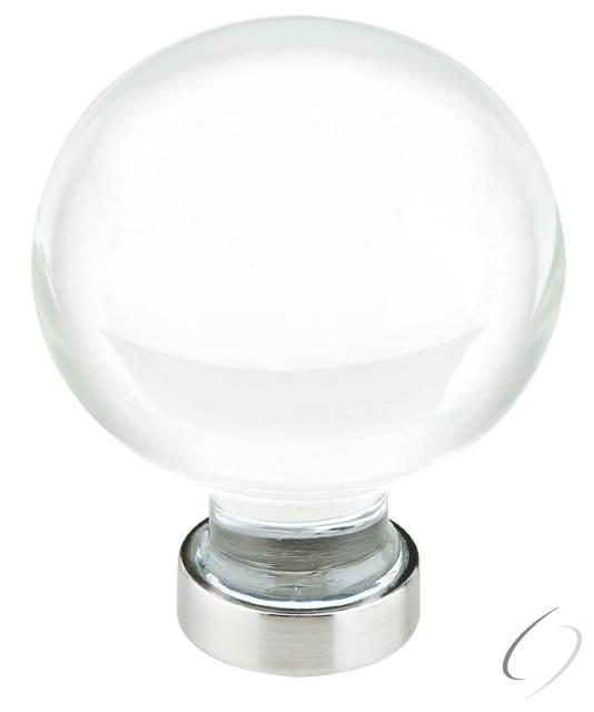 86395US15 Bristol 1-1/4" Cabinet Knob Satin Nickel Finish