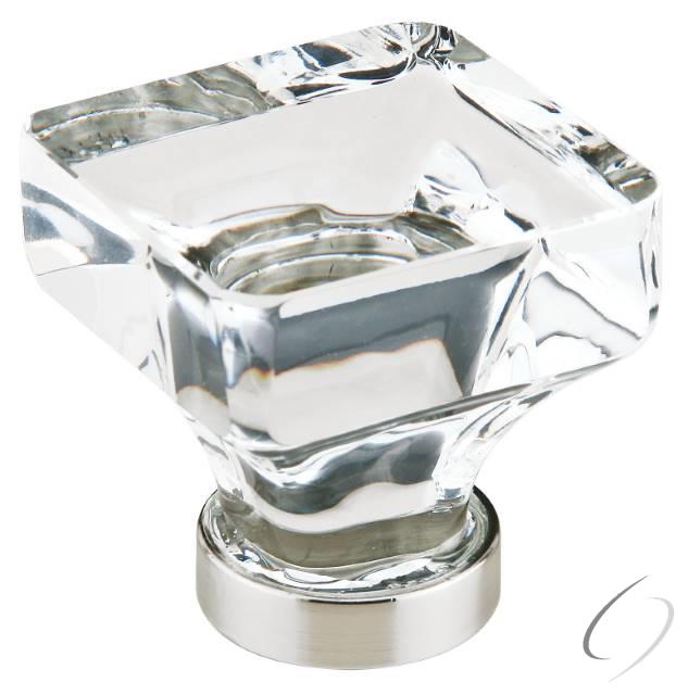 86403US15 Square 1-3/8" Cabinet Knob Satin Nickel Finish