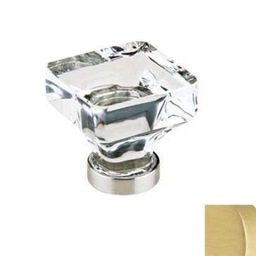 86403US4 Square 1-3/8" Cabinet Knob Satin Brass Finish