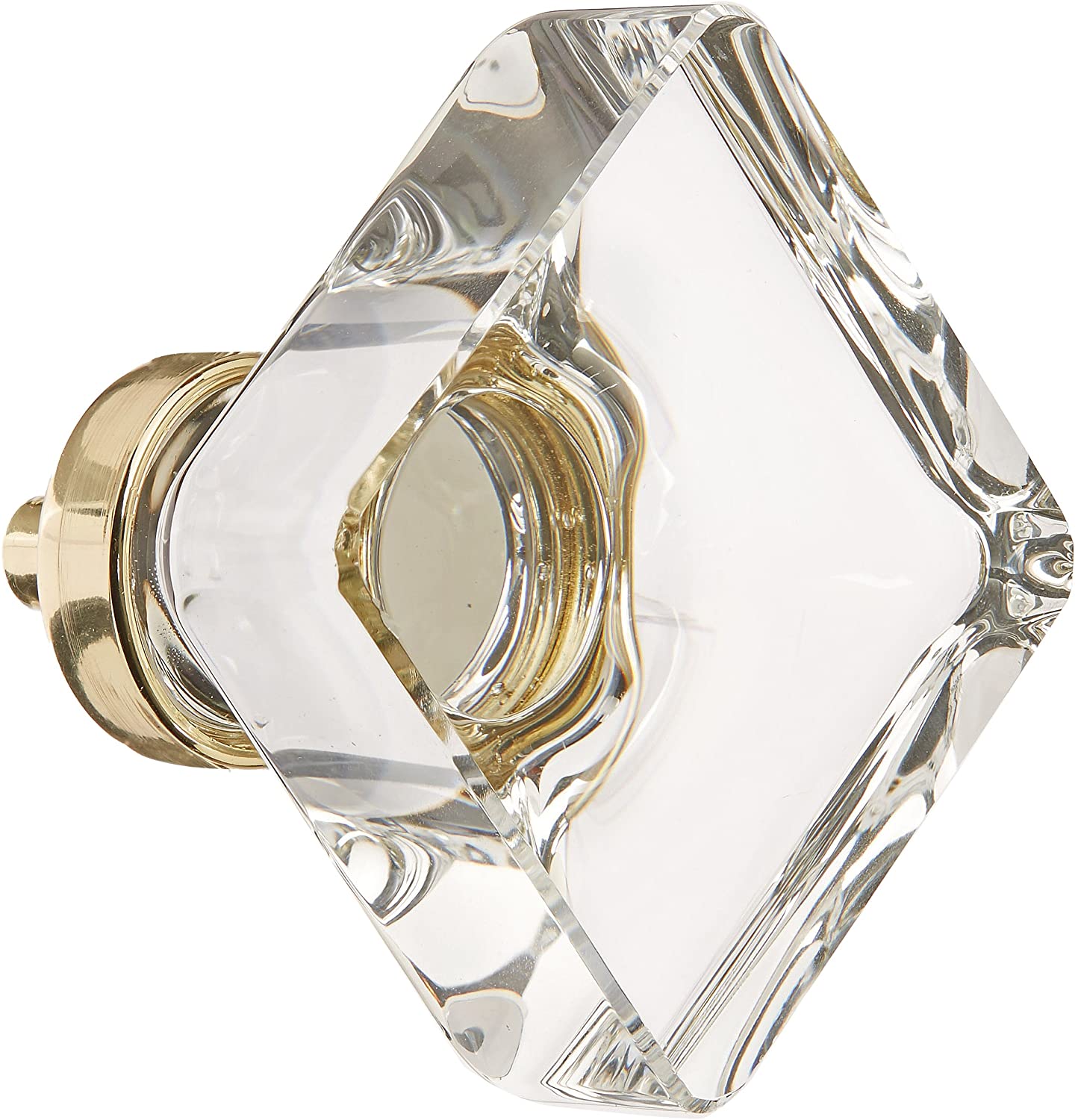 86404US3 Square 1-3/4" Cabinet Knob Lifetime Brass Finish