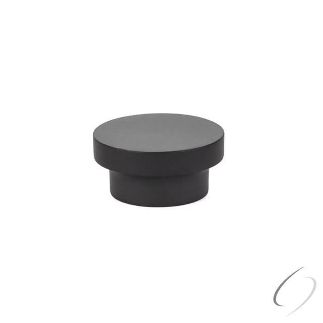 86448US19 1-3/8" District Cabinet Knob Flat Black Finish