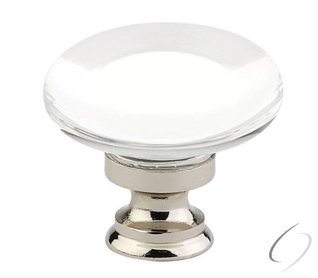 86567US15 Providence 1-3/8" Crystal Cabinet Knob Satin Nickel Finish
