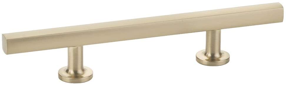 86682US4 Freestone Extended 3-1/2" Center to Center Cabinet Pull Satin Brass Finish