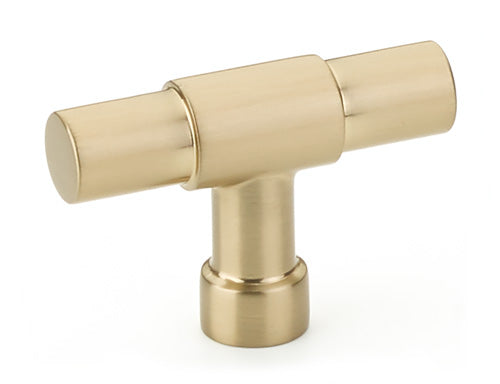 Jasper 2" Finger Pull Cabinet Knob Satin Brass Finish