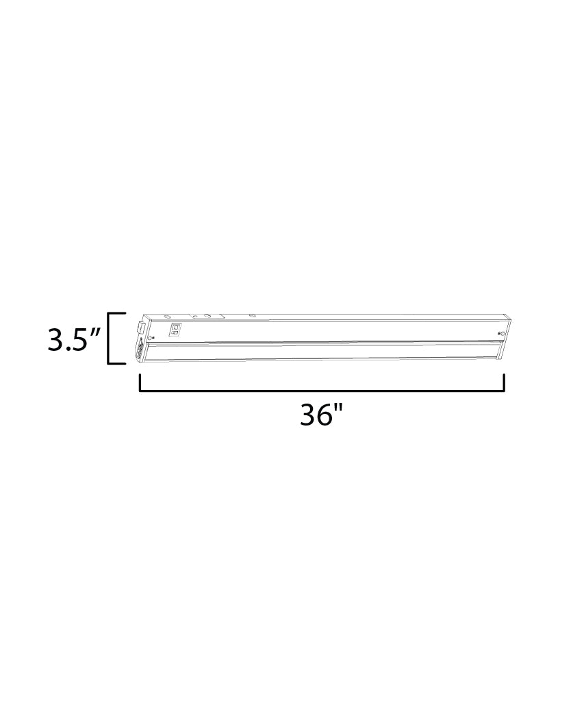 89867SN - CounterMax 5K 36'' 2700-5000K LED Under Cabinet - Satin Nickel