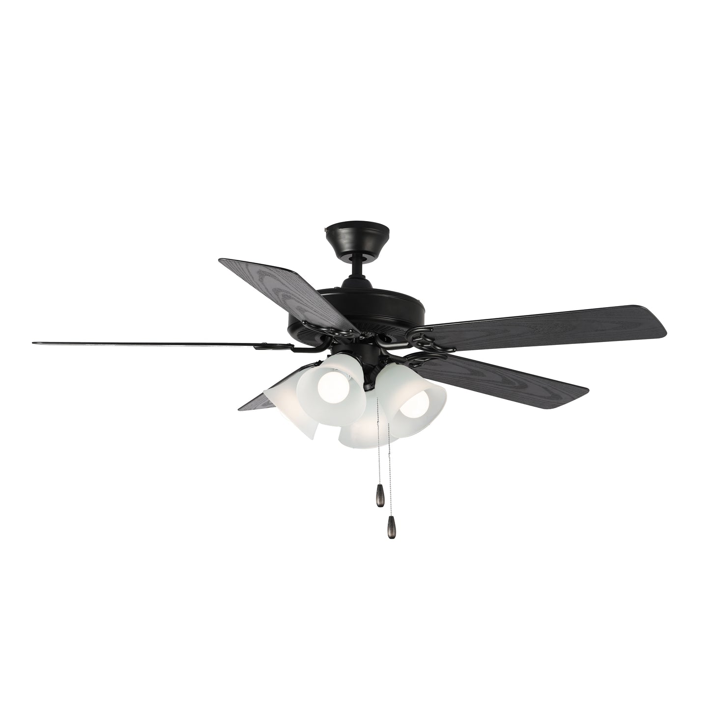 89907FTBKWP - Basic-Max 52" Ceiling Fan - Black / Walnut / Pecan