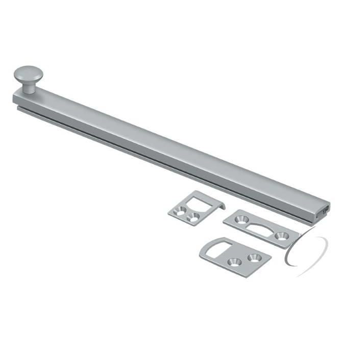 8SBCS26D 8" Surface Bolt; Concealed Screw; Heavy Duty; Satin Chrome Finish