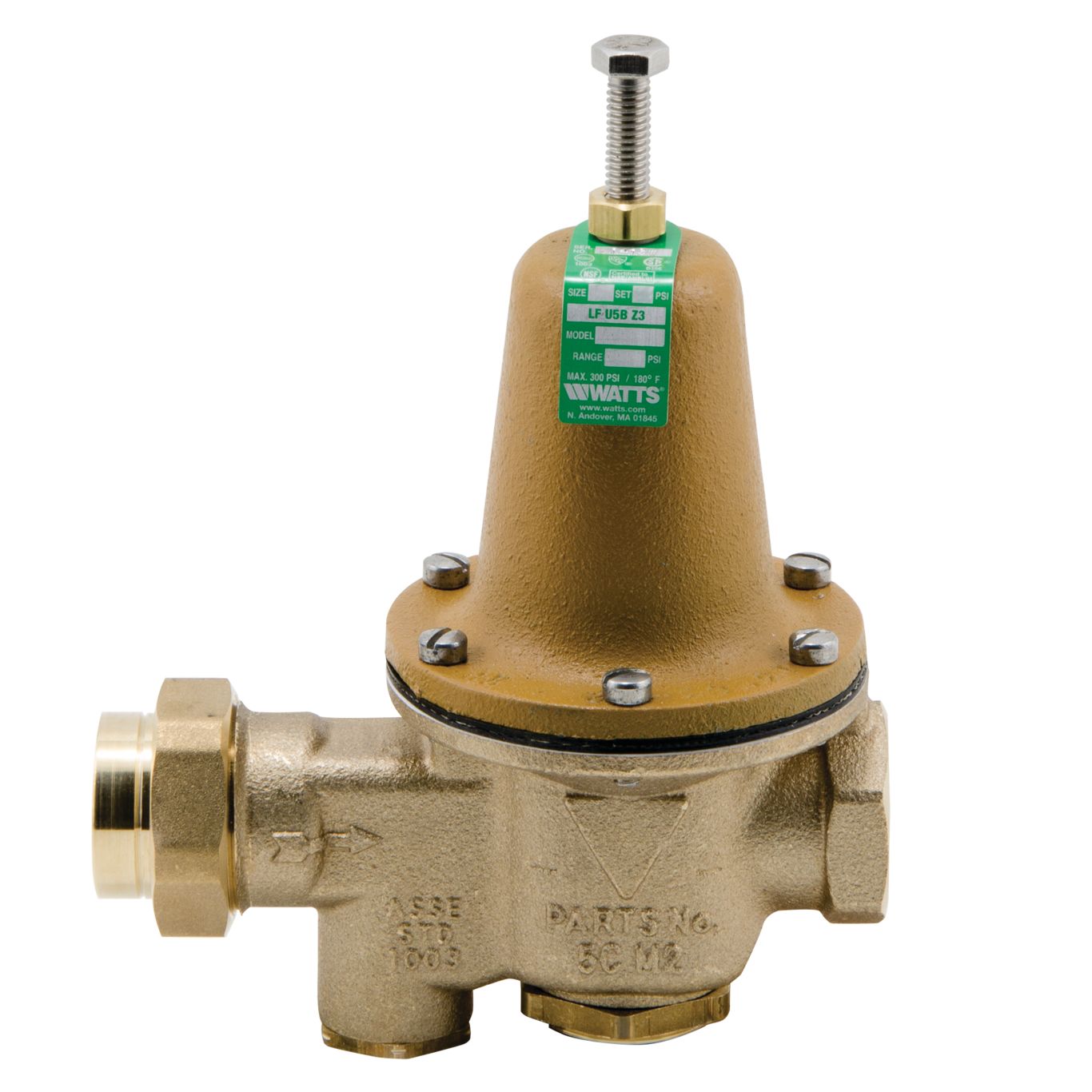 0009162 - 1 In Lead Free Water Pressure Reducing Valve, NPT Female Union X NPT Female