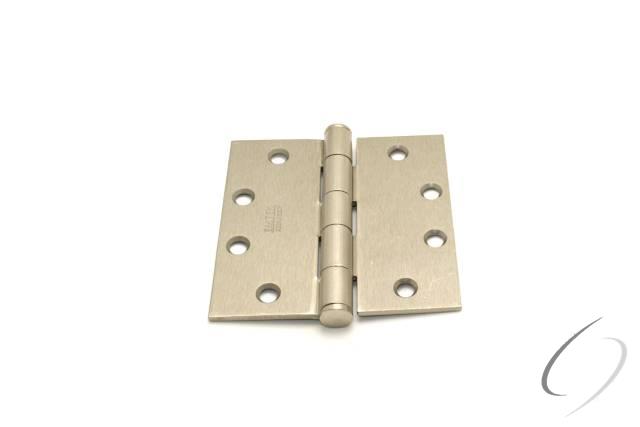 Emtek 92015US15 Pair of 4-1/2" x 4-1/2" Square Steel Heavy Duty Hinges Satin Nickel Finish