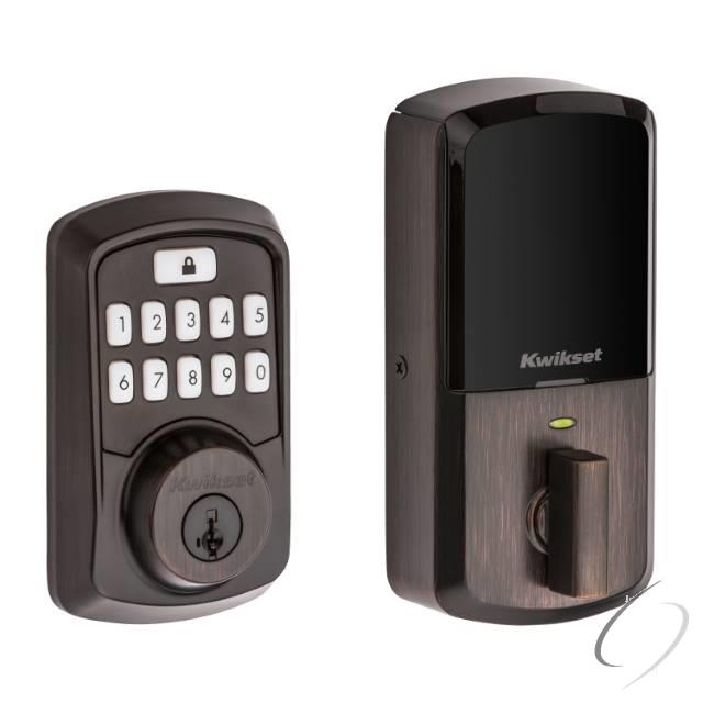 942BLE-11PS Aura Bluetooth Keypad Electronic Deadbolt Venetian Bronze Finish