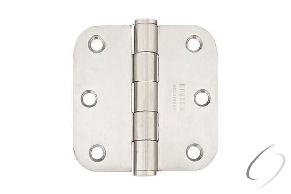 Emtek 9823332DSS Stainless Steel Pair of 3-1/2" x 3-1/2" 5/8" Radius Heavy Duty Hinges Satin Stainle
