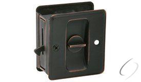 Solid Brass Privacy Sliding Door Pull Aged Bronze Finish