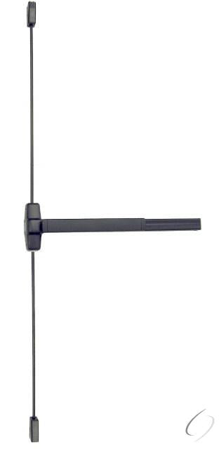 3' Surface Vertical Rod Grooved Case Exit Device; Dark Bronze Finish