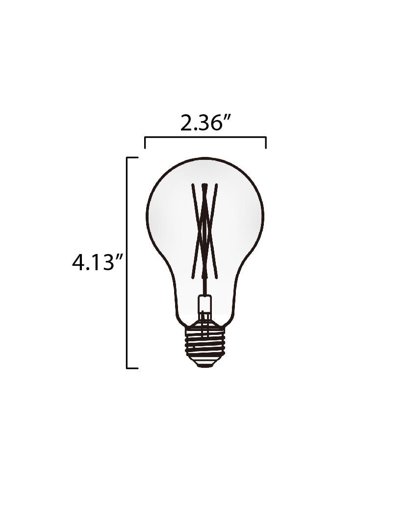 7W LED E26 A19 Dimmable Frosted 3000K