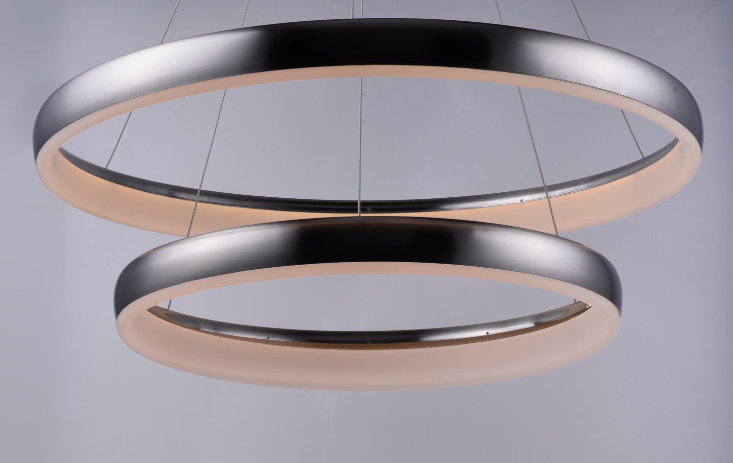 E10036-SN - 2 Light Innertube 32" Chandelier - Satin Nickel