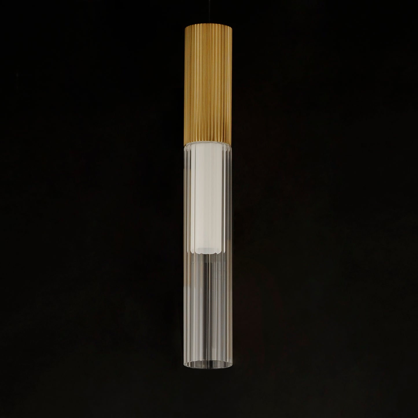 E11011-144GLD - Reeds 17" Pendant - Gold