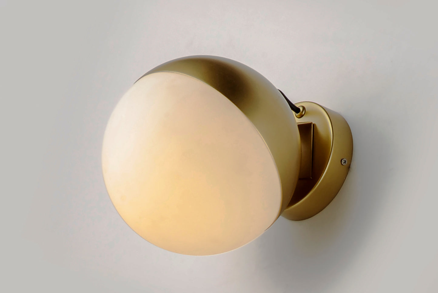 E20369-92MG - Half Moon 7.75" Wall Sconce - Metallic Gold