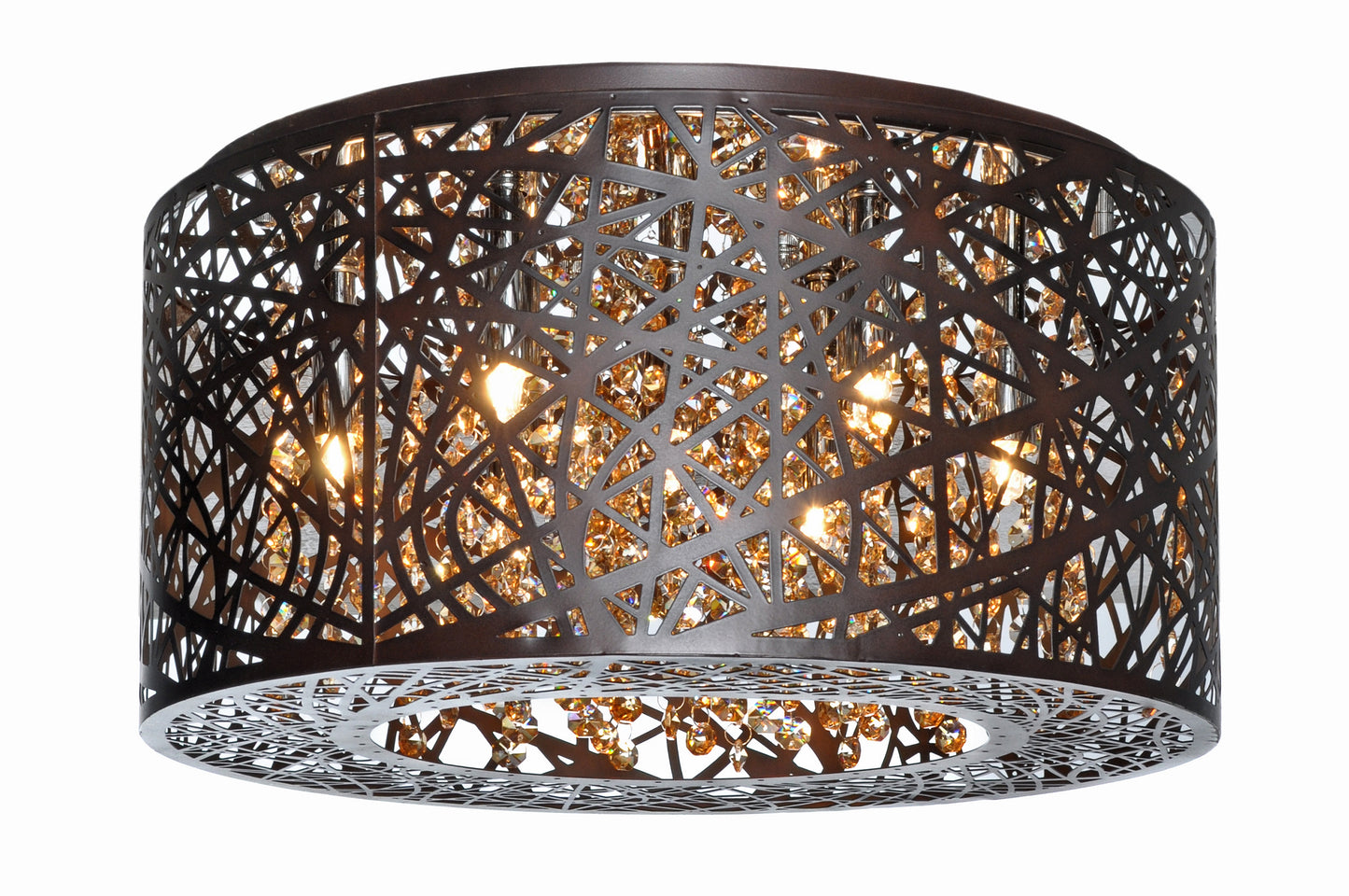 E21300-10BZ/BUL - Inca 16" Flush Mount Ceiling Light - Bronze