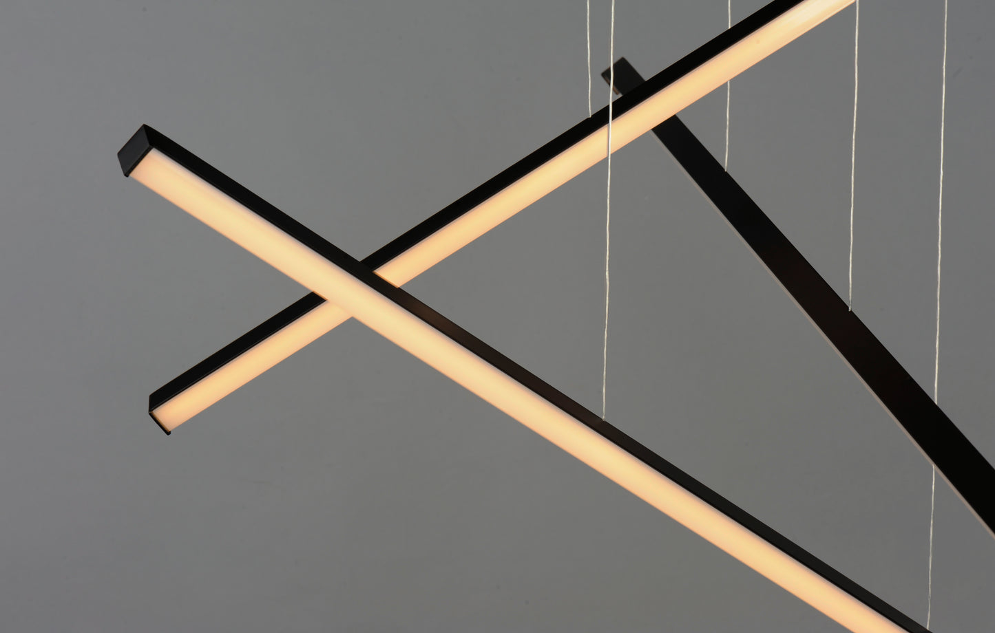 E21373-BK - 3 Light Hover 48" Chandelier - Black