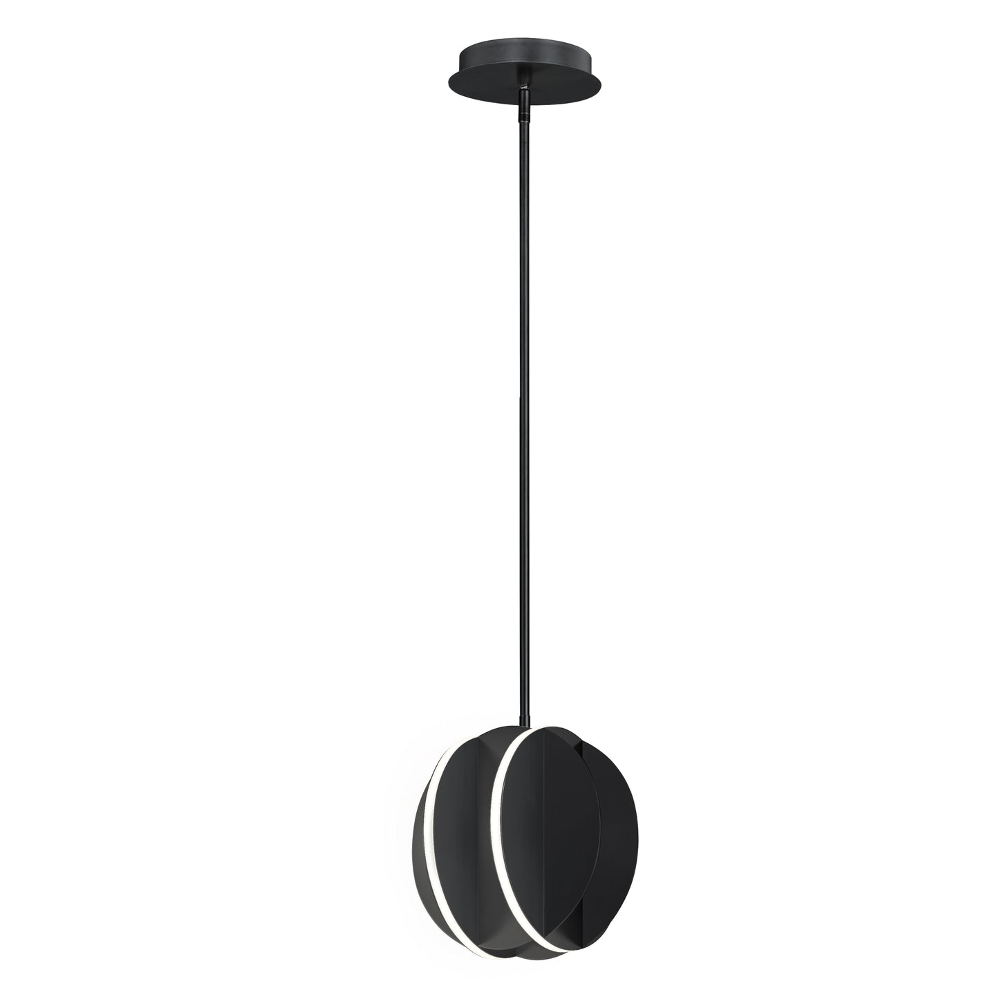 E21482-BK - Interval 8.25" Pendant - Black