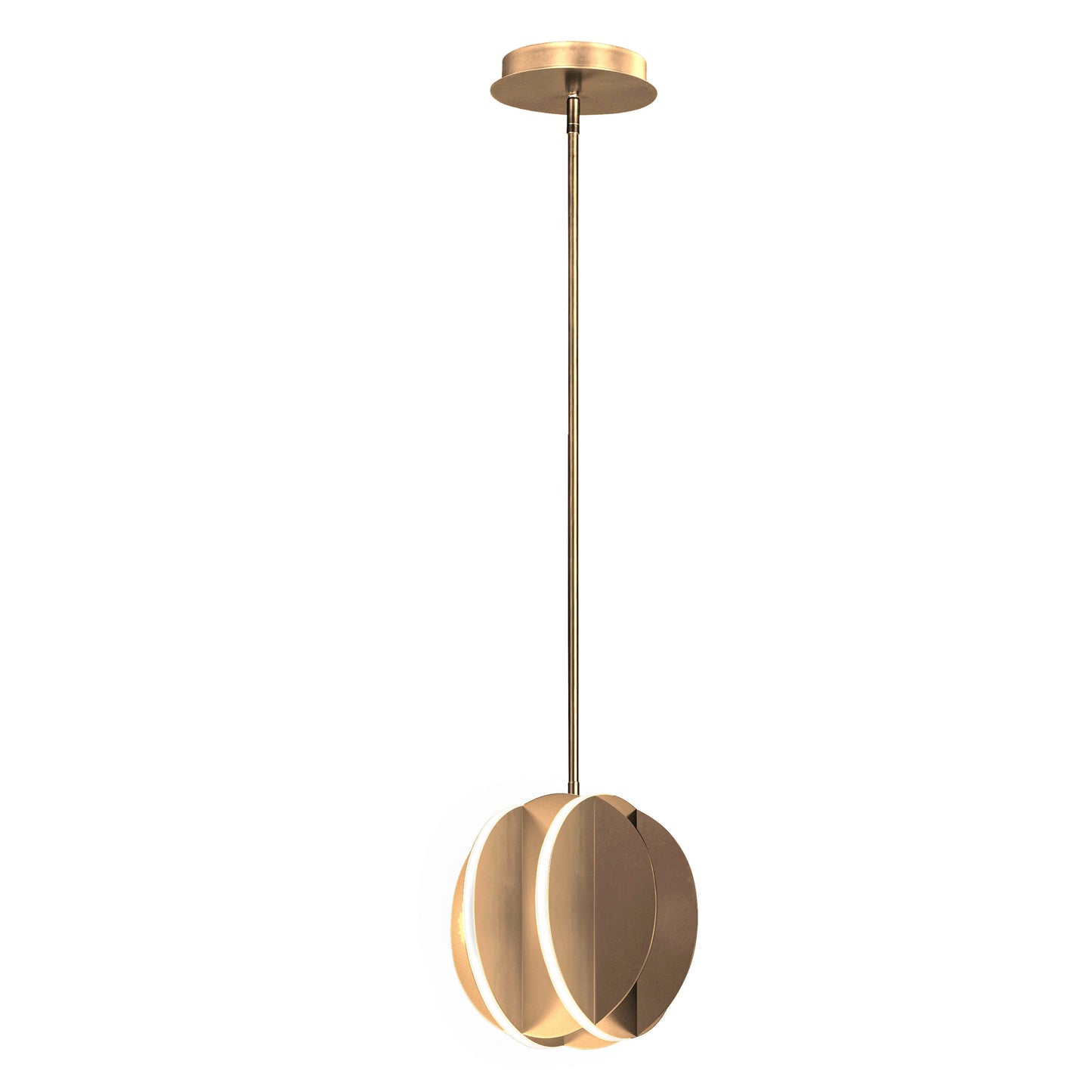E21482-SBR - Interval 8.25" Pendant - Satin Brass