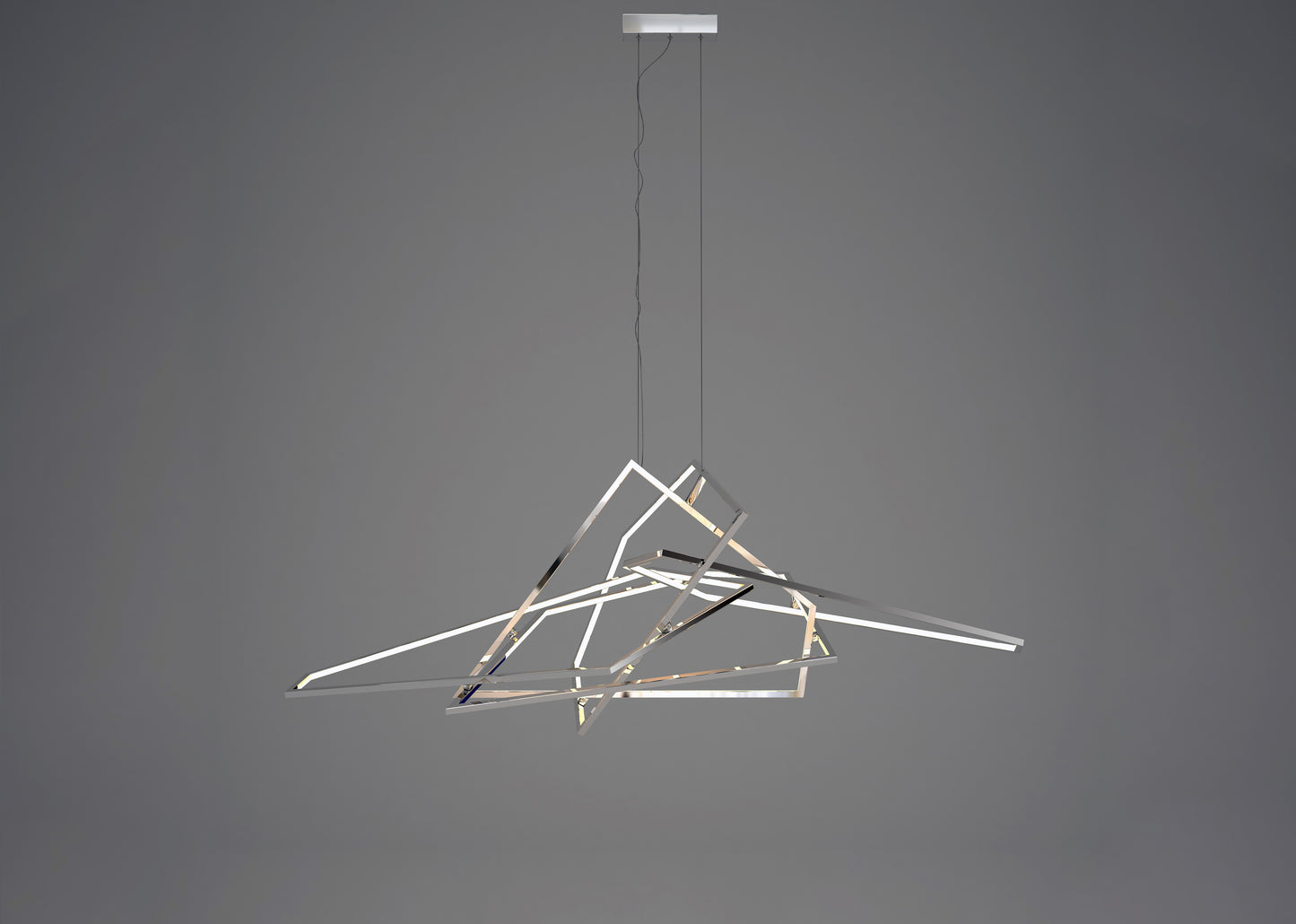 E22679-PC - Trapezoid 66" Pendant - Polished Chrome