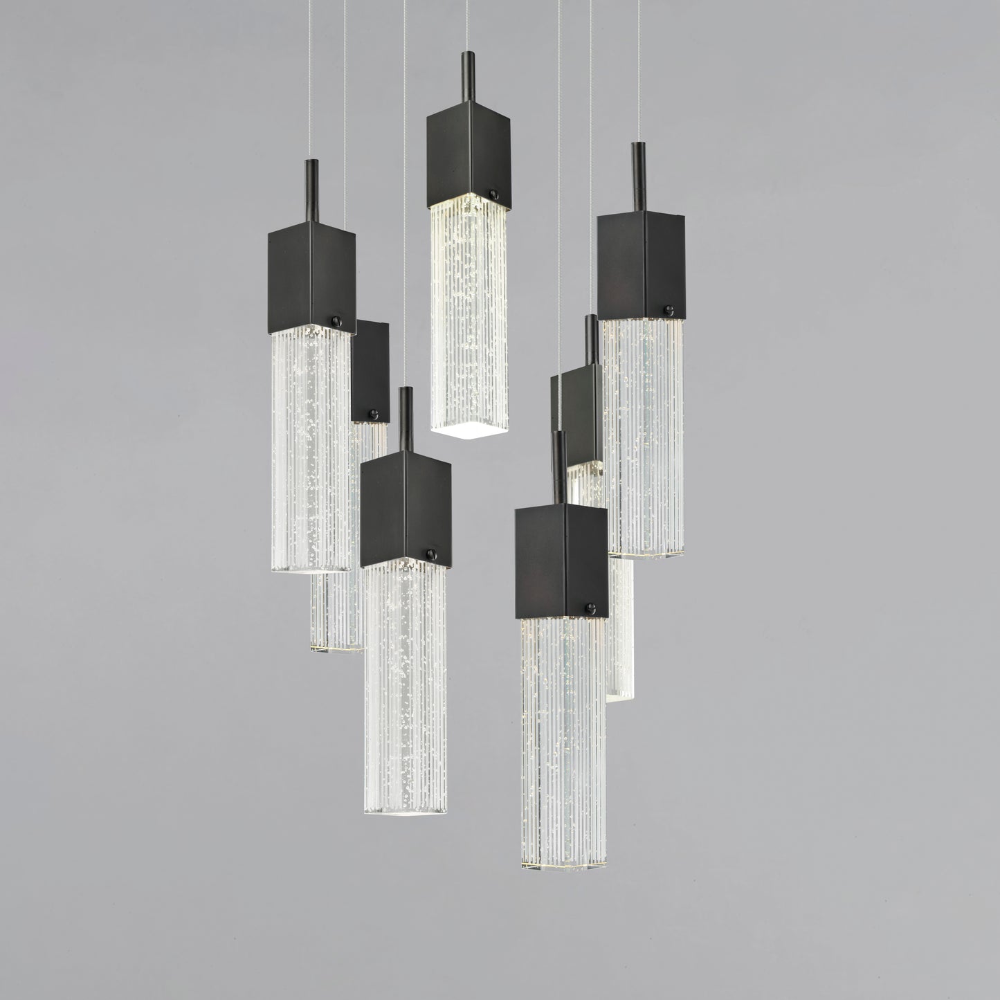 E22767-89BZ - 7 Light Fizz III 14" Chandelier - Bronze