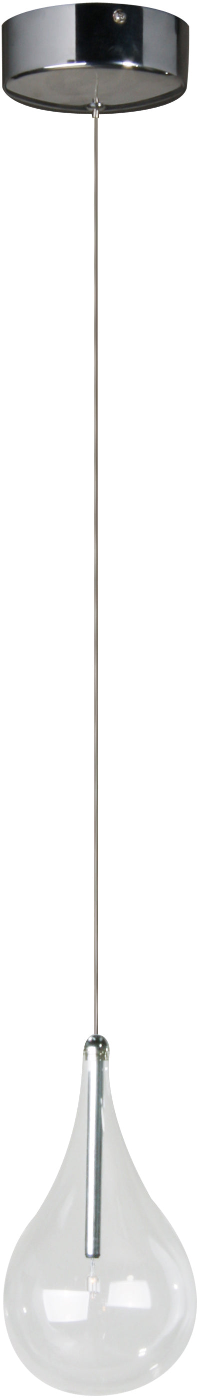 E23111-18 - Larmes 8" Pendant - Polished Chrome