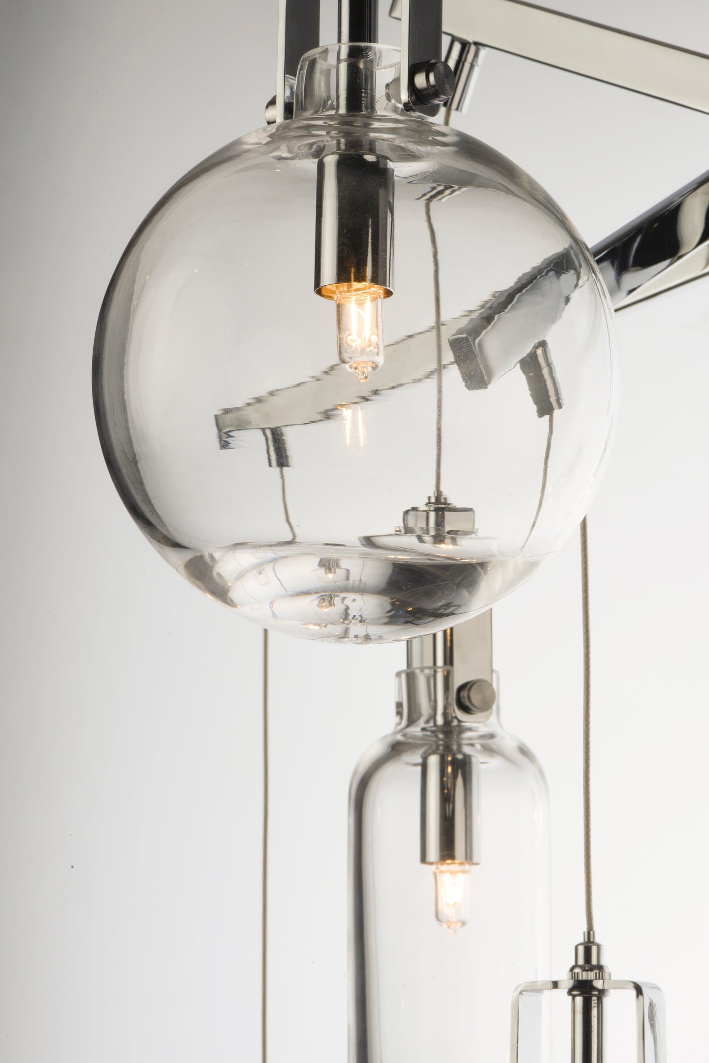 E24306-18PC - 6 Light Kem 25" Chandelier - Polished Chrome