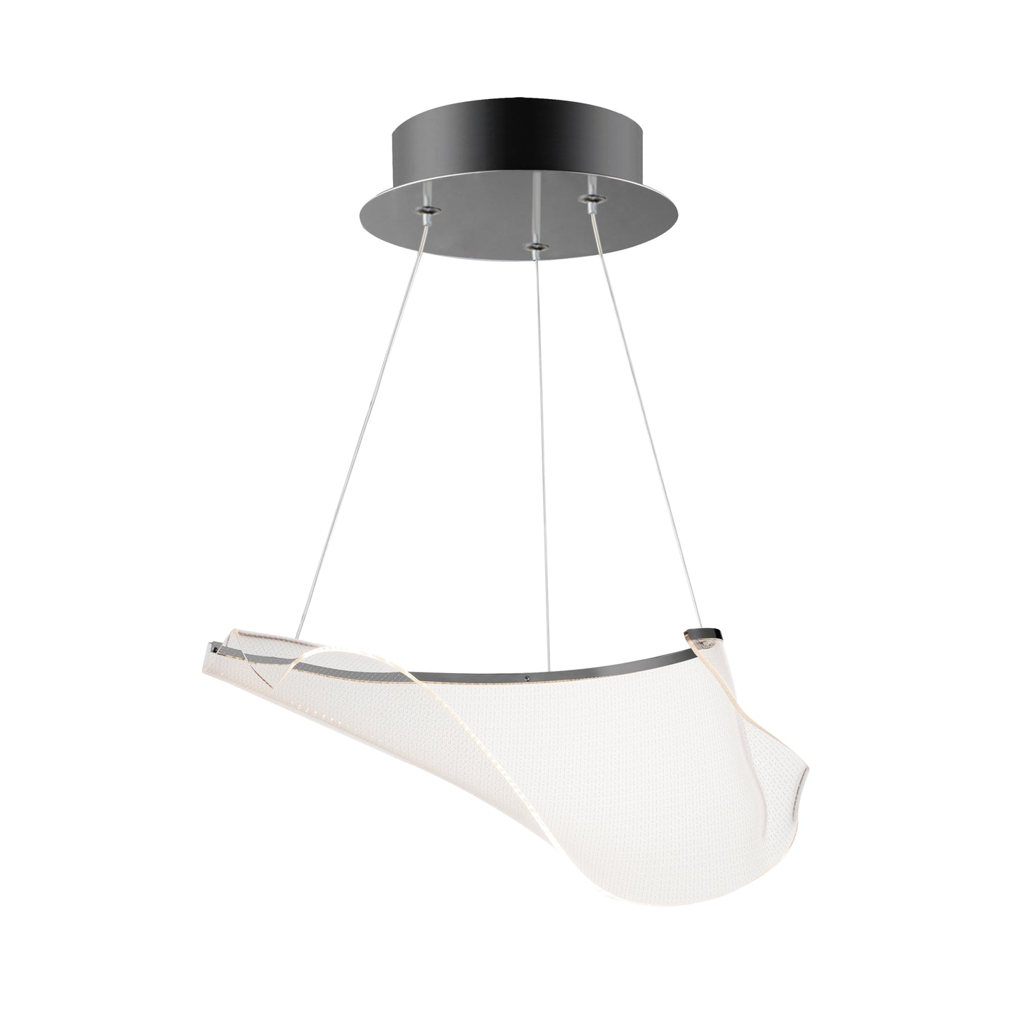 E24881-133BGM - Rinkle 11" Pendant - Brushed Gunmetal