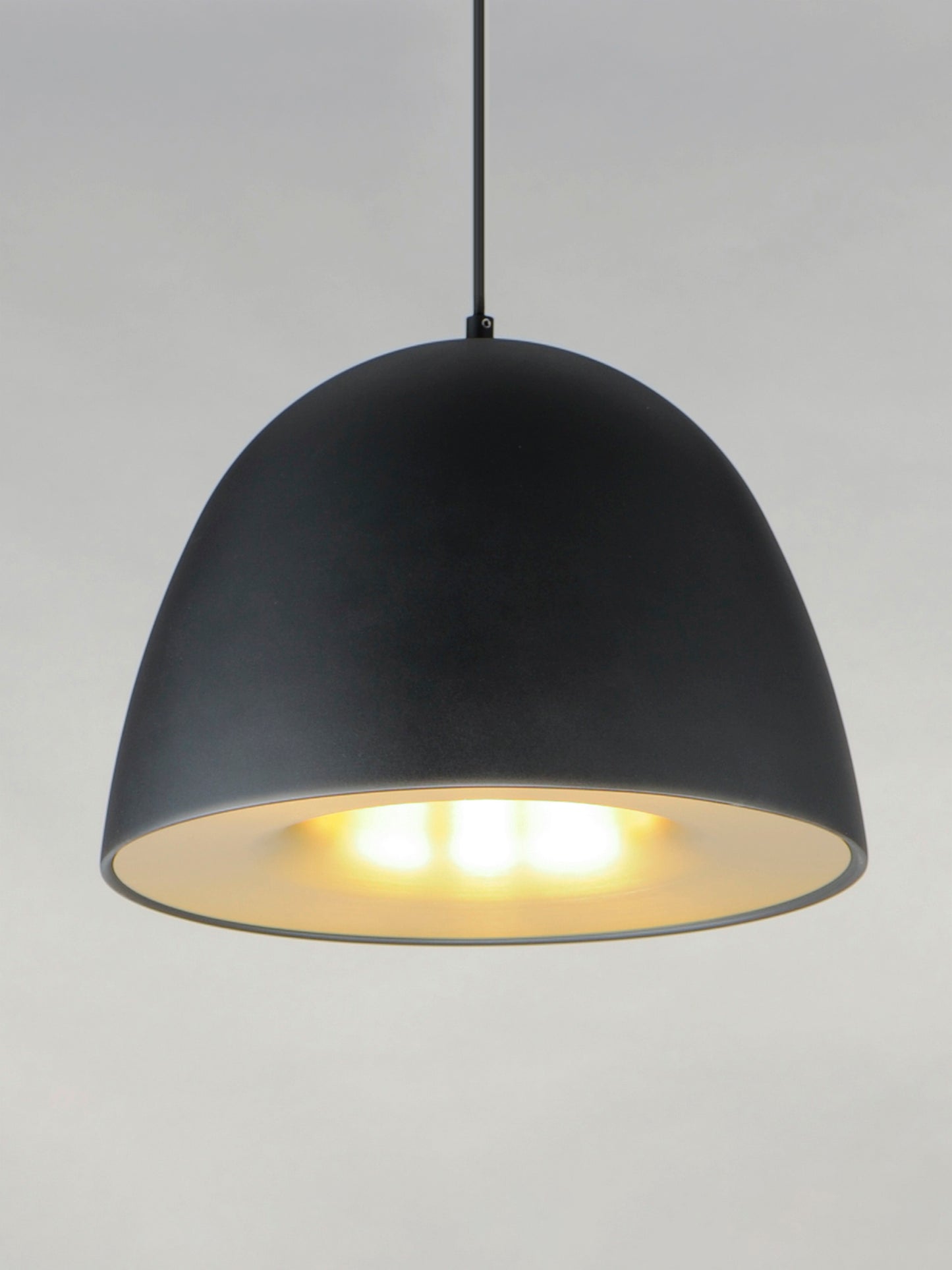 E24916-BKSBR - Fungo 24" Pendant - Black / Satin Brass