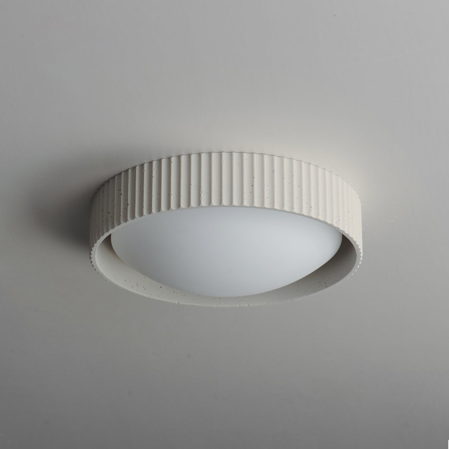 E25051-CHK - Souffle 14" Flush Mount Ceiling Light - Chaulk White