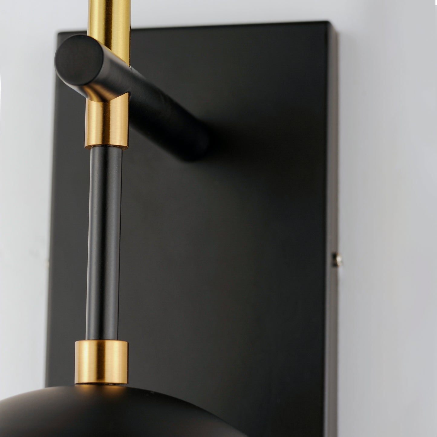 E25151-BKNAB - Nucleus 13" Wall Sconce - Black / Natural Aged Brass
