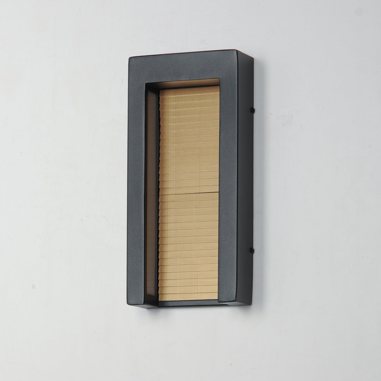 E30104-BKGLD - Alcove 14" Outdoor Wall Sconce - Black / Gold