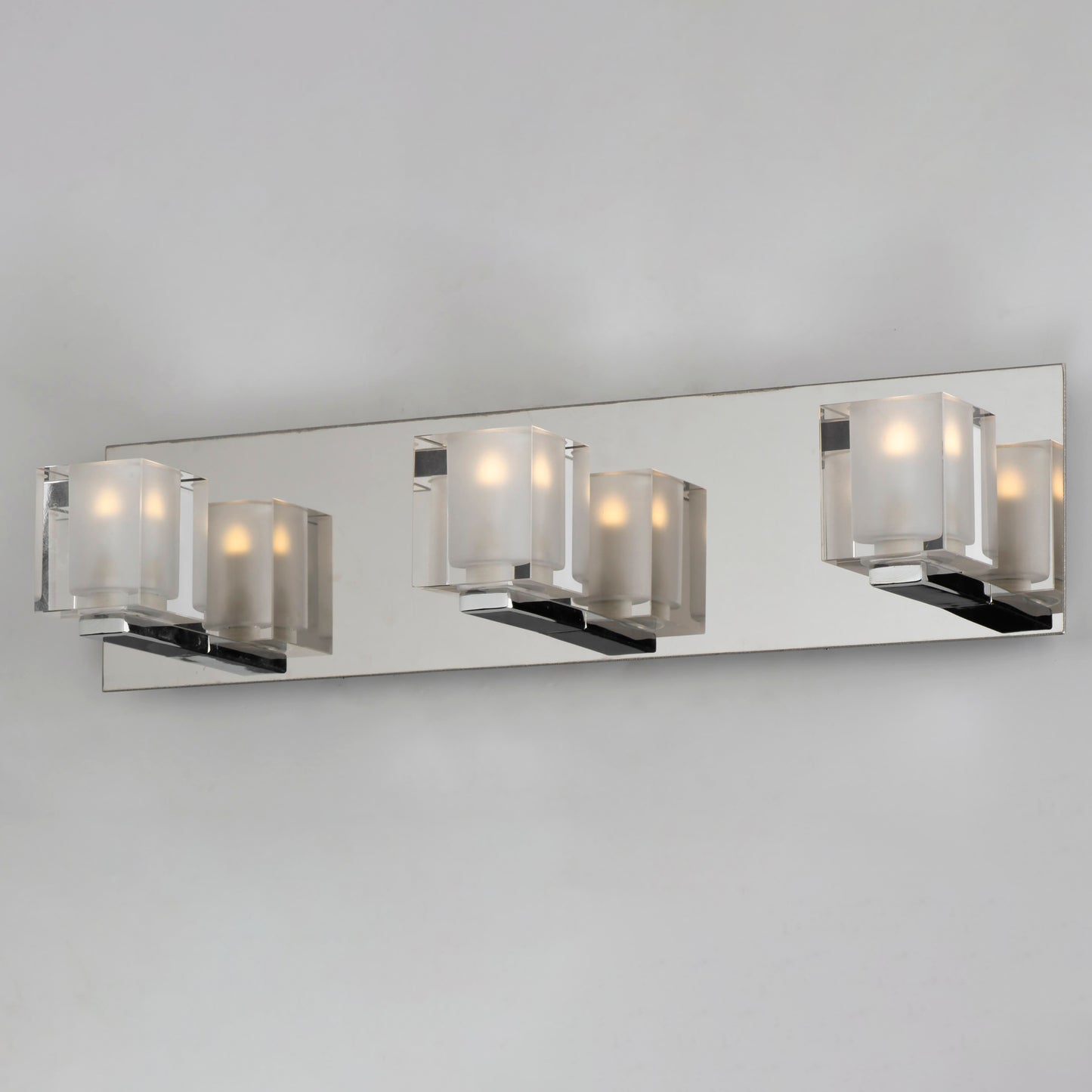 E32033-18PC - Blocs 3-Light LED Bath Vanity - Polished Chrome