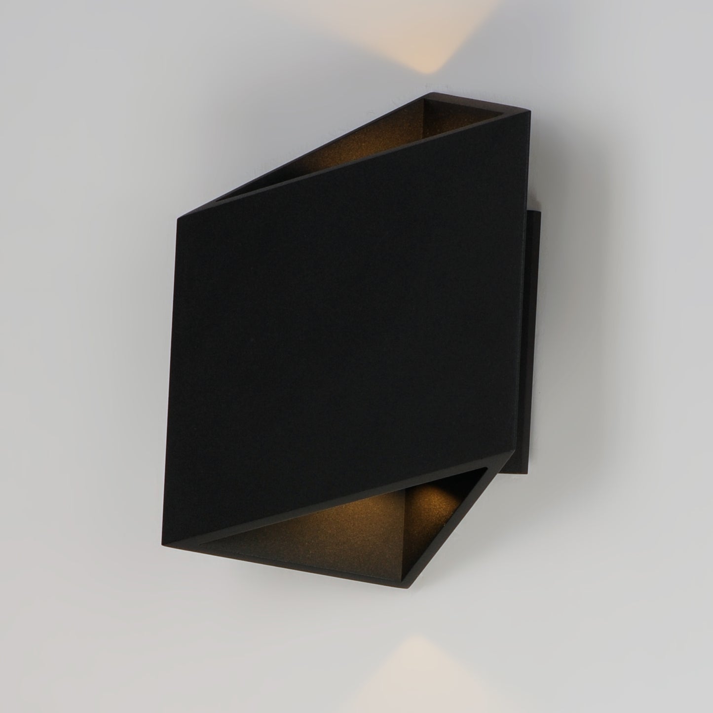 E41373-BK - Alumilux Facet 8.5" Outdoor Wall Sconce - Black