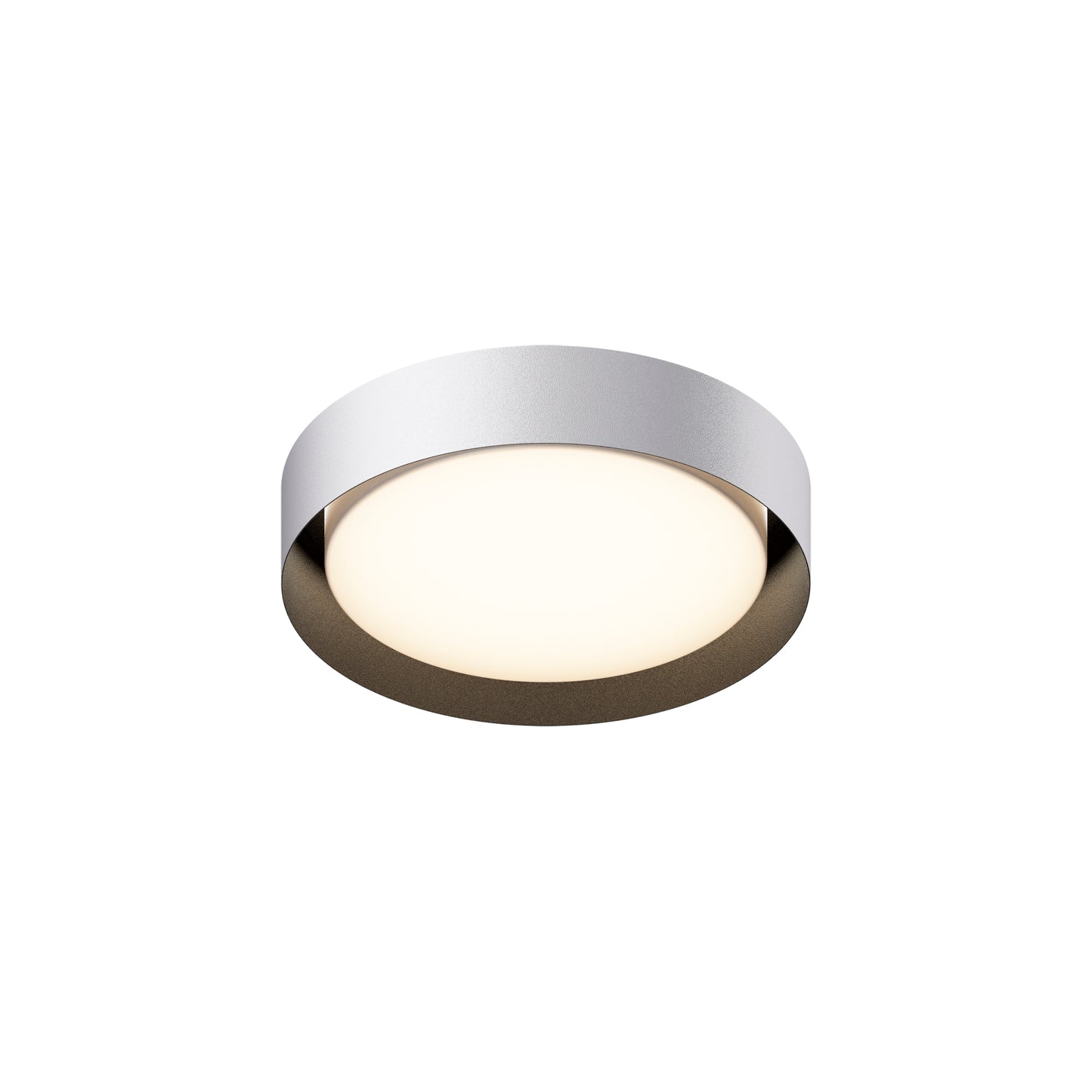 E51012-WTBK - Echo 16" Flush Mount Ceiling Light - White / Black