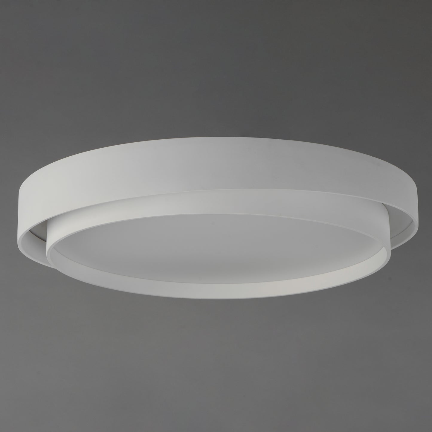 E51046-WT - Ziggurat 32" Flush Mount Ceiling Light - White