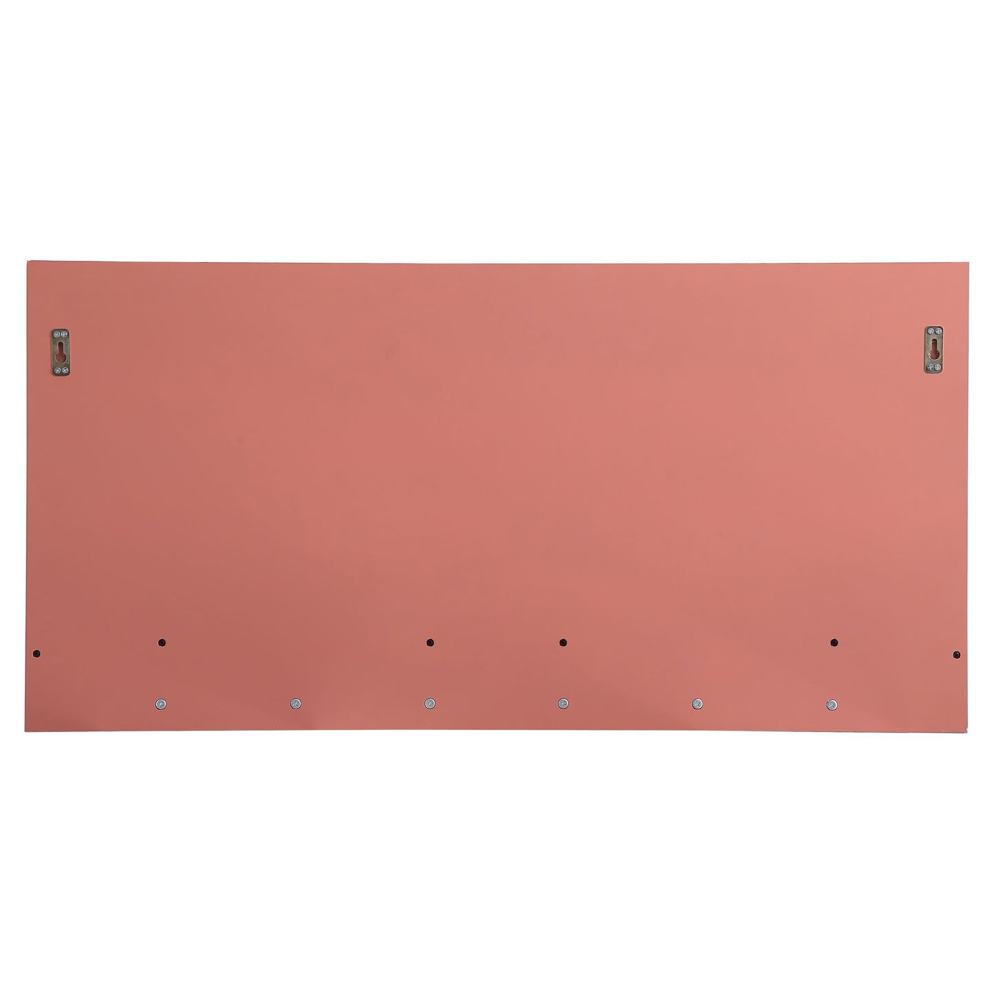 MR503421PE Elle 34" x 21" Entryway Mirror with Brass Hooks in Pecan