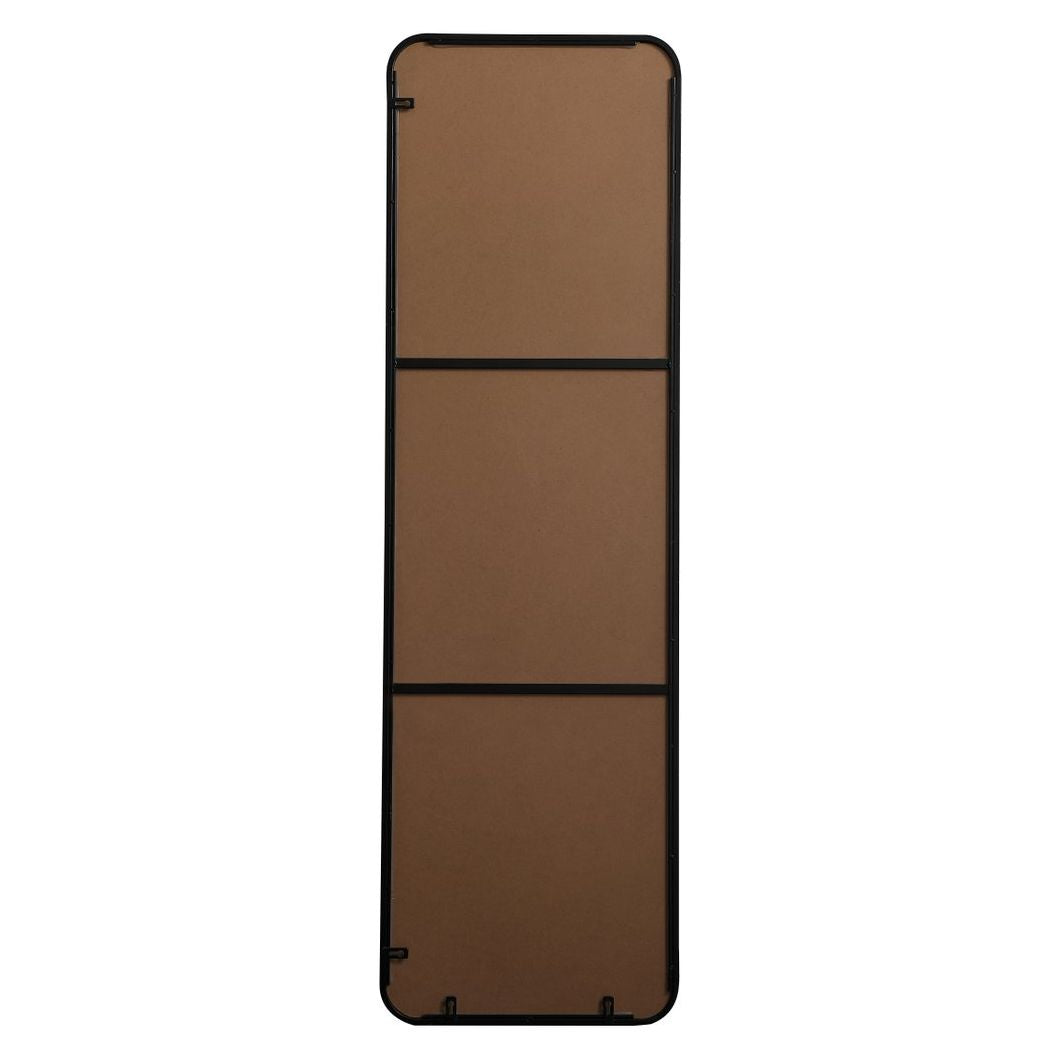 MR801860BK Evermore 18" x 60" Metal Framed Rectangular Mirror in Black