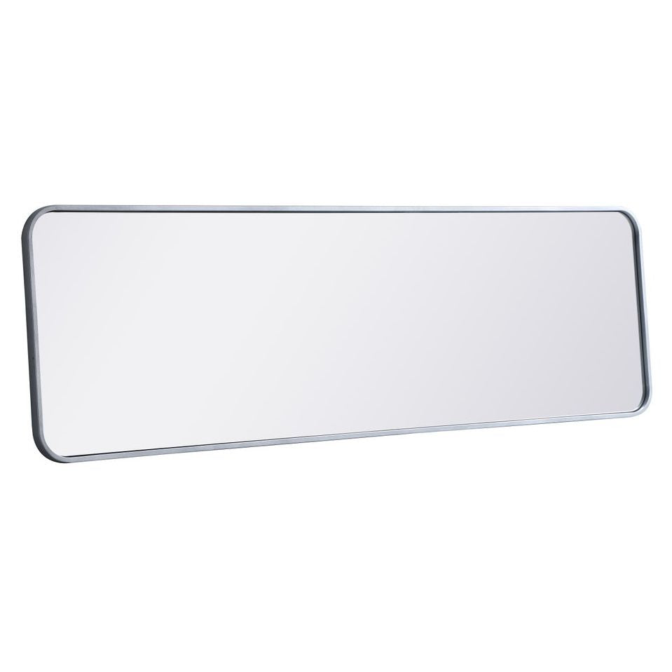 MR801860S Evermore 18" x 60" Metal Framed Rectangular Mirror in Silver