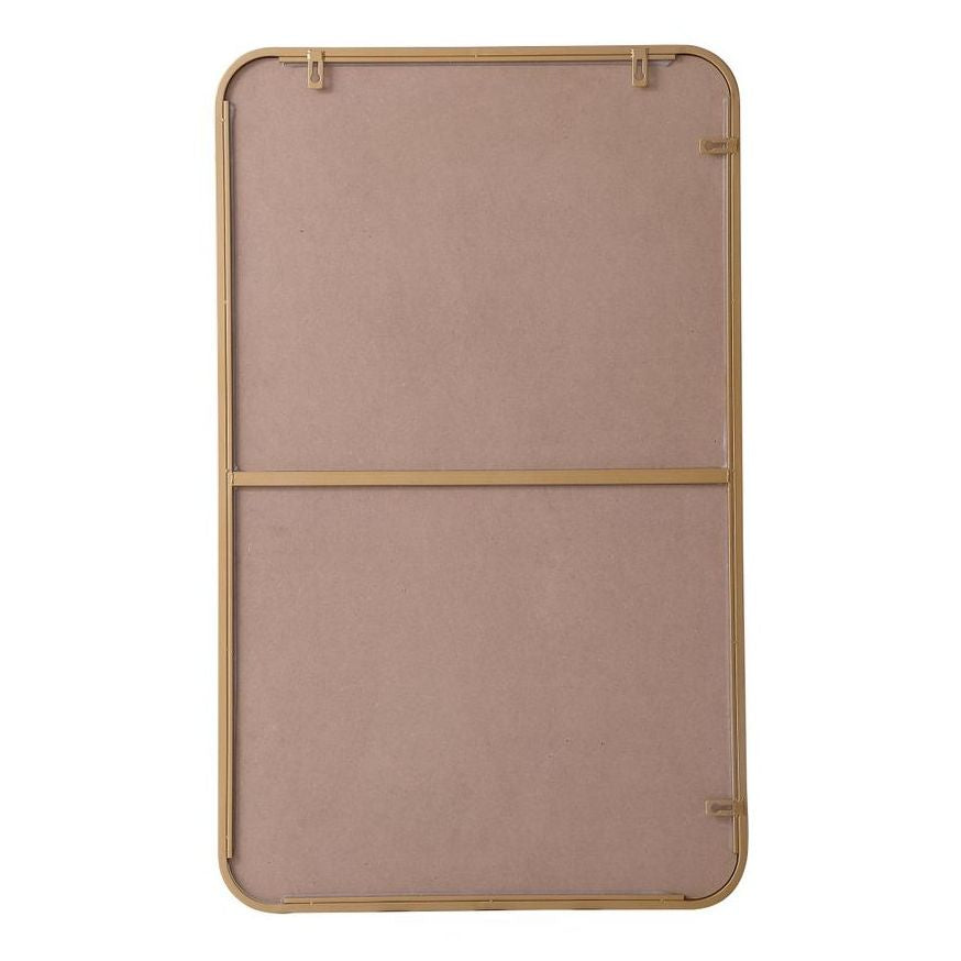 MR802236BR Evermore 22" x 36" Metal Framed Rectangular Mirror in Brass