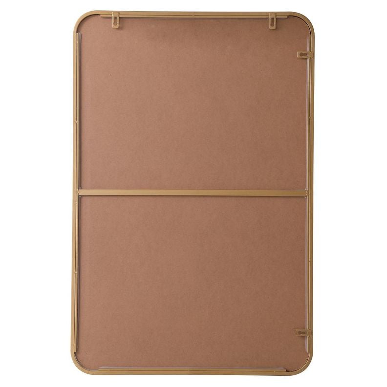 MR802436BR Evermore 24" x 36" Metal Framed Rectangular Mirror in Brass