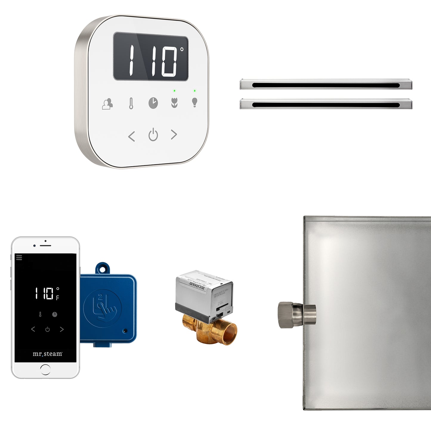AirButler Max Linear Package White Brushed Nickel