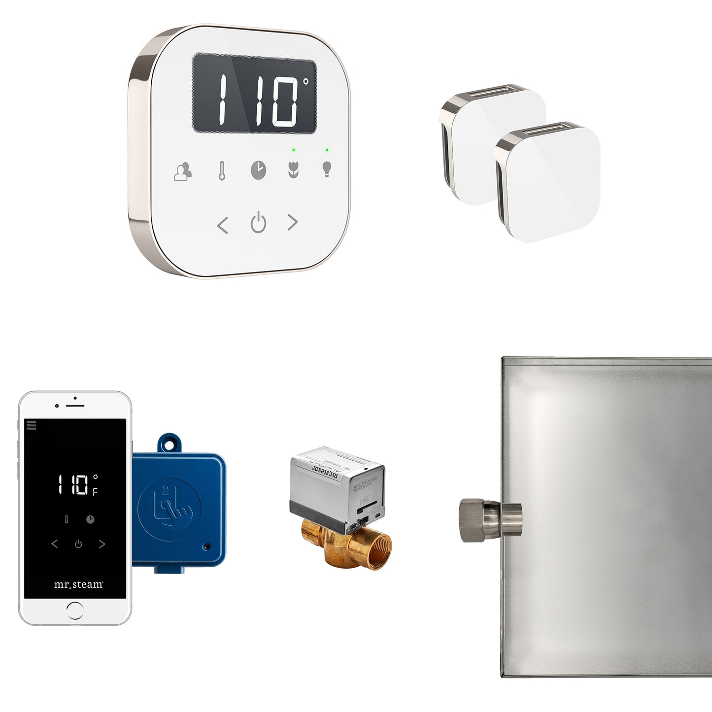 AirButler Max Package White Polished Nickel